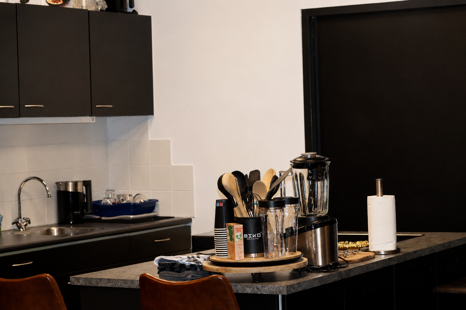 Eigen keuken met koffie- en theefaciliteiten